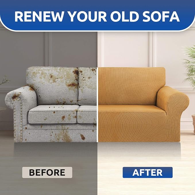 Stretch Oversized Couch Covers for Sofa Slipcover, Soft Jacquard Non-Slip - Image 4
