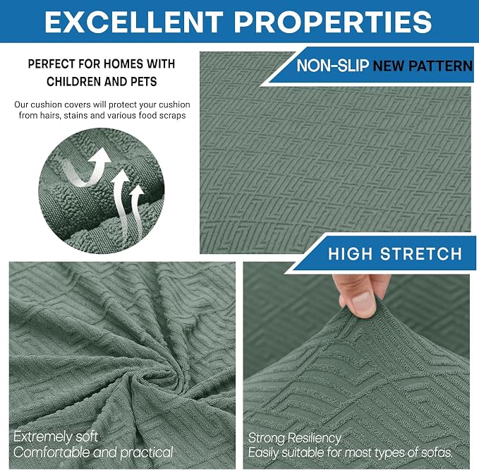 XINEAGE New 4 Pieces Couch Covers - Image 5