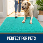 OLANLY Dog Door Mat for Muddy Paws 54x32, Super Absorbent Chenille Mud Mat | - Image 6