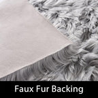 Latepis 2x8 Runner Non-Slip Grey Fluffy Rugs - Image 3
