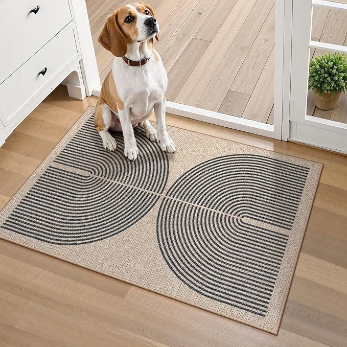 Lahome Rainbow Easy Jute Welcome Mat by Lahome