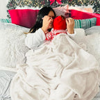Bedsure Fleece Blankets King Size Cream - Image 6