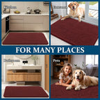 OLANLY Dog Door Mat for Muddy Paws 40x24, Super Absorbent Chenille Mud Mat | - Image 8