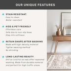 Beige Washable 8ft Long Runners - Image 5