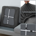 Fuloon Couch Cushion Slipcover, Super Stretch Individual Sofa Covers | 3 Pack - Image 4