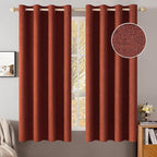 MIULEE 100% Blackout Linen Curtains by MIULEE