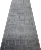 24 Ft Charcoal Extra Long Hallway Runner Rug, Non Slip Washable | Indoor Soft - Image 3