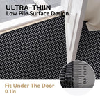 Kitchen Runner Rug Mat Non Slip Hallway Runner Washable Black 2x6 ft | Boho - Image 6
