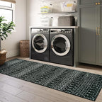 Lahome Moroccan Black Long Runner Washable Hallway Rug, Ultra-Thin Non Slip - Image 6