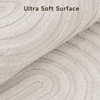 Pauwer 3x12 Area Rugs for Living Room, Modern Non Slip Washable Rug, Soft Fluffy - Image 3