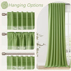 100% Blackout Curtains 102 Inch Length 2 Panels Set - Image 5