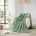 L'AGRATY Chunky Knit Throw Blanket by LAGRATY