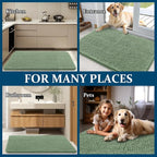 OLANLY Dog Door Mat for Muddy Paws 34x21, Super Absorbent Chenille Mud Mat | - Image 8