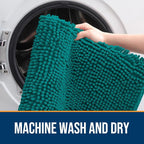 OLANLY Dog Door Mat for Muddy Paws 47x24, Super Absorbent Chenille Mud Mat | - Image 5