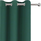 Dark Green Thermal Blackout Curtains/38 x 84 Inch/Set of 2 Panels Room - Image 7