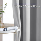 NICETOWN Blackout Sliver Grey Curtains - Image 5