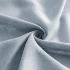 MIULEE Chambray Blue Linen Curtains 52x72 Inch Long - Image 8