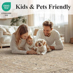 Schweek Khaki 2x3 Entryway Rug Non-Slip Washable Rugs - Image 7