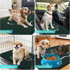 OLANLY Dog Door Mat for Muddy Paws 24x16, Paw Print Design Chenille Mud Mat | - Image 7
