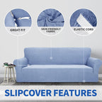 ZNSAYOTX 1 Piece Jacquard Chair Slipcovers - Image 5