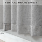 Light Grey Curtains 45 Inch Length - Image 6