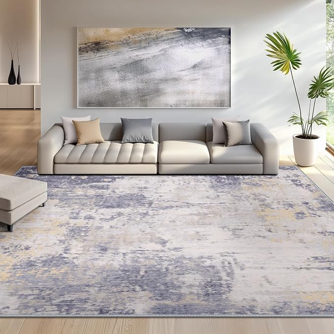 RELEANY Washable 6'x8' Abstract Area Rug - Image 3