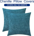 CaliTime Decorative Couch Throw Pillow Covers 20 X 20 Inches Ocean Blue | Pack - Image 6