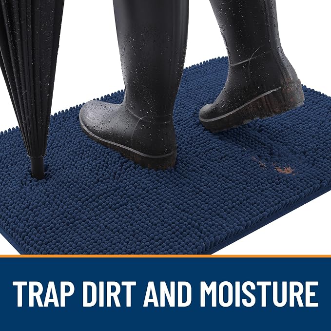 OLANLY Dog Door Mat for Muddy Paws 70x24, Super Absorbent Chenille Mud Mat | - Image 2