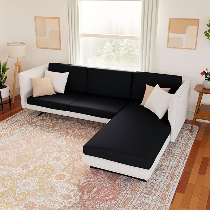 Waterproof Couch Cushion Covers, Stretch Sofa Seat Slipcovers | Stretch Fabric - Image 2