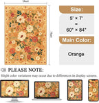 DUKINO 5x7 Area Rugs, Floral Washable Rug - Image 2
