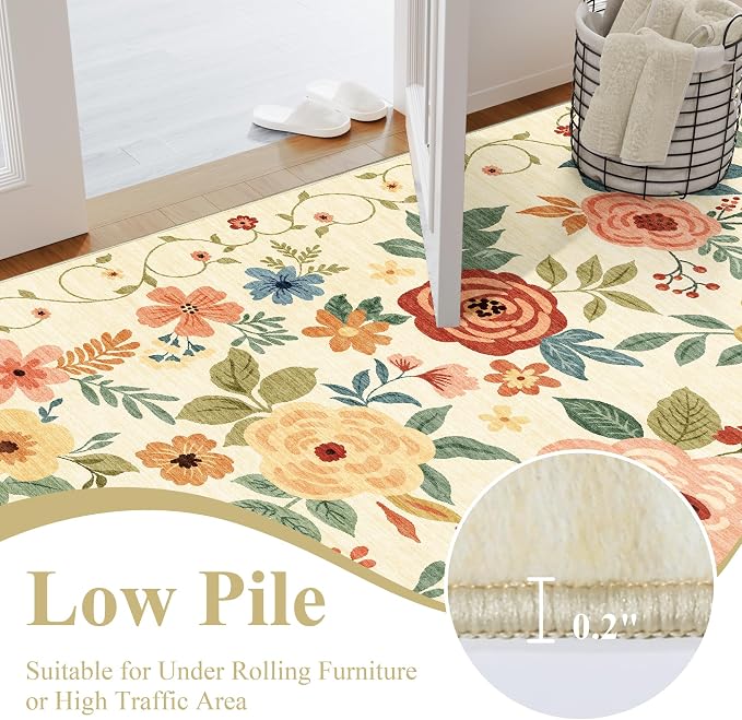 DUKINO 2x3 Entryway Rug, Door Mat Soft Washable Rug Non Slip, Non-Shedding - Image 6