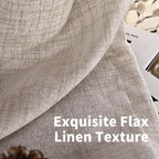 YoungsTex Natural Linen Curtains 45 Inch Length - Image 4