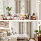 YoungsTex Oatmeal Linen Curtains - Image 2