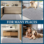 OLANLY Dog Door Mat for Muddy Paws 59x35, Super Absorbent Chenille Mud Mat | - Image 8