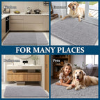 OLANLY Dog Door Mat for Muddy Paws 47x17, Super Absorbent Chenille Mud Mat | - Image 8