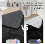 8x10 Area Rug Living Room Bedroom: Fluffy Plush Shag Carpet Black | - Image 6