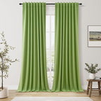 100% Blackout Curtains 84 Inch Length 2 Panels Set by Guken