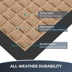 Front Door Mat Outside Entrance, Heavy Duty Waterproof Doormat | 29.5"x17" - Image 3