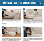 H.VERSAILTEX 4 Piece Stretch Sofa Covers - Image 8