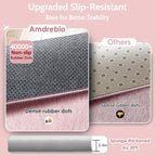 Amdrebio Pink Shag Plush Runner Area Rug 2x6 - Image 5