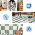 GarveeHome 2x8 Checkered Kitchen Runner Rug - Image 7
