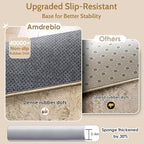 Amdrebio Beige Boho Fluffy Area Rug 5x8 - Image 6
