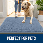 OLANLY Dog Door Mat for Muddy Paws 59x32, Super Absorbent Chenille Mud Mat | - Image 6