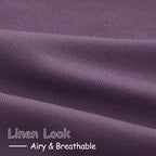 Plum Linen Curtains 72 Inch Length - Image 5