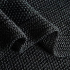 CozeCube Jet Black Seed Stitch Throw Blanket 50"x60", Farmhouse Decor | Blanket - Image 8