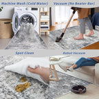 2x12 ft Washable Hallway Runner Rug – Non-Slip Stain-Resistant Low-Pile Long - Image 5