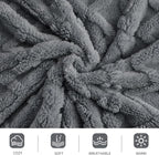 Aganear Fleece Throw Blanket for Couch Sofar 50"x60" Grey | Lightweight Fuzzy - Image 9