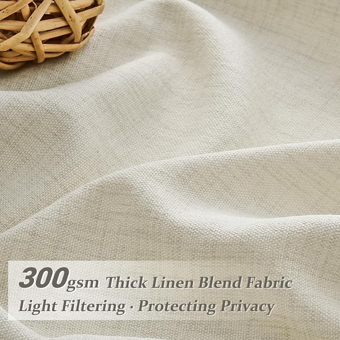 Extra Long 144 Inch Light Filtering Pinch Pleated Curtains - Image 3