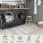 Lahome Moroccan Runners for Hallways 2x8 Beige Washable Runner Rug Non-Slip - Image 4