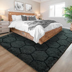 6x9 Large Dark Grey Fluffy Soft Area Rug Non-Slip - Image 8